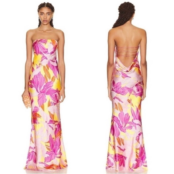 Retrofete Keaton Silk Floral Maxi Dress - Picture 2 of 6
